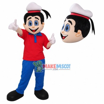 Optimistic Crew In Uniform Mascot Costume