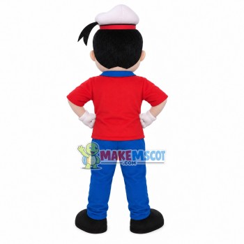 Optimistic Crew In Uniform Mascot Costume Optimistic Crew In Uniform Mascot Costume