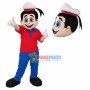 Optimistic Crew In Uniform Mascot Costume