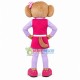 Miss Bear In Pink Professional Suit Mascot Costume