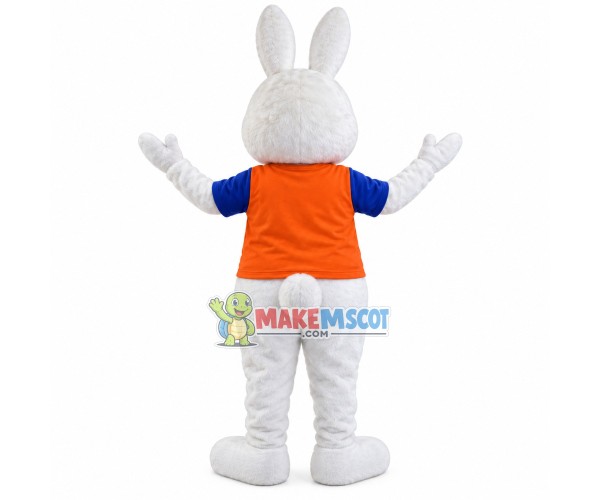 Welcome Rabbit Mascot Costume for Fair Welcome Rabbit Mascot Costume for Fair