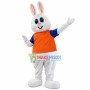 Welcome Rabbit Mascot Costume for Fair