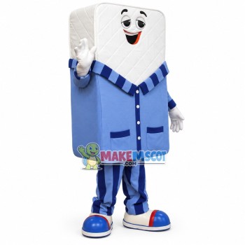 Comfortable Mattress Wrapped In pajama Mascot Costume Comfortable Mattress Wrapped In pajama Mascot Costume