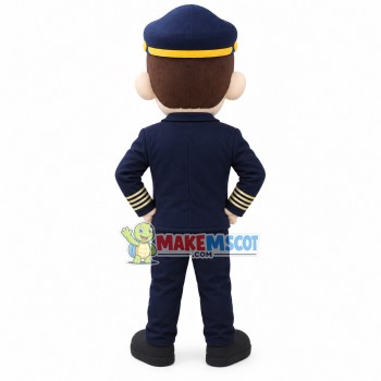 Police Chief In Uniform Mascot Costume Police Chief In Uniform Mascot Costume