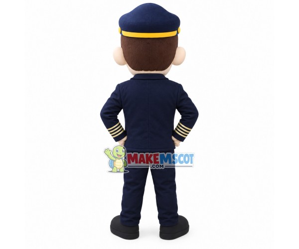 Police Chief In Uniform Mascot Costume Police Chief In Uniform Mascot Costume