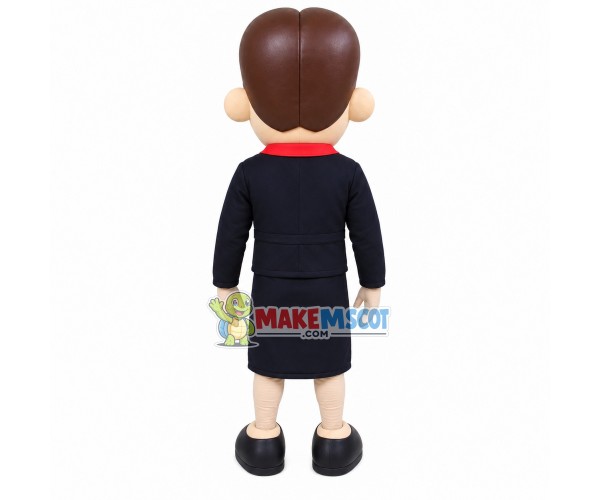 Kind The Short Hair Crew Chief Mascot Costume Kind The Short Hair Crew Chief Mascot Costume
