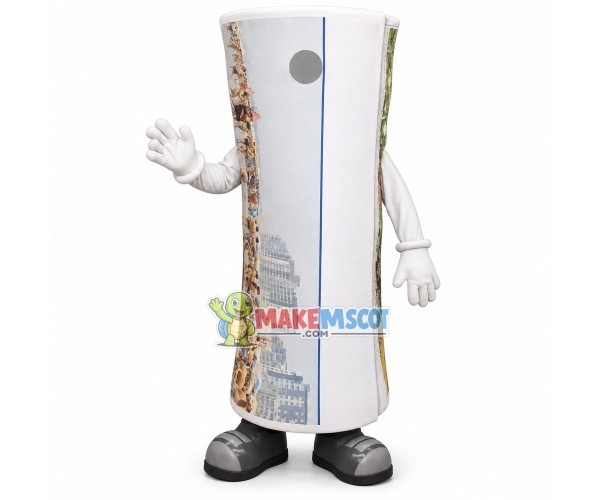 Brazil First Published Newspaper Mascot Costume Brazil First Published Newspaper Mascot Costume