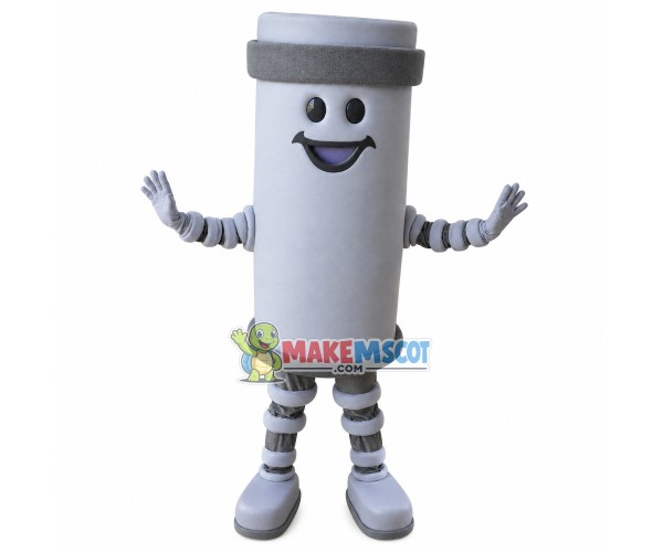 Large-capacity White Vacuum Flask Mascot Costume Large-capacity White Vacuum Flask Mascot Costume