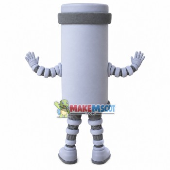Large-capacity White Vacuum Flask Mascot Costume Large-capacity White Vacuum Flask Mascot Costume