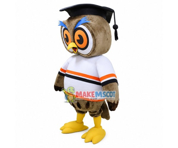 The Knowledgeable Doctor Owl Mascot Costume The Knowledgeable Doctor Owl Mascot Costume