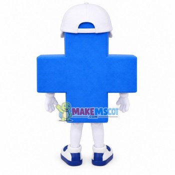 Cartoon Blue Cross Doll Mascot Costume Cartoon Blue Cross Doll Mascot Costume