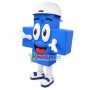 Cartoon Blue Cross Doll Mascot Costume