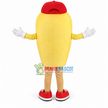 Yellow Capacitor of Electronic Component Mascot Costume Yellow Capacitor of Electronic Component Mascot Costume
