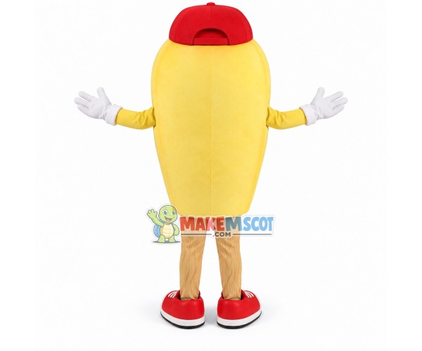 Yellow Capacitor of Electronic Component Mascot Costume Yellow Capacitor of Electronic Component Mascot Costume