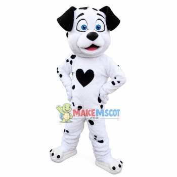 Loving Dalmatian With Drooping Ears Mascot Costume