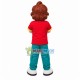 Foreign Boy With Natural Curly Hair Mascot Costume Foreign Boy With Natural Curly Hair Mascot Costume