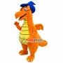 Giant Flying Dragon With Blue Magic Hat Mascot Costume