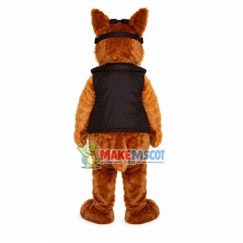 Old Hound In Vest Coat Mascot Costume Old Hound In Vest Coat Mascot Costume