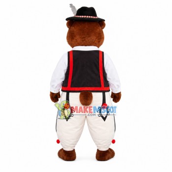 Mr Squirrel In Characteristic National Outfit Mascot Costume Mr Squirrel In Characteristic National Outfit Mascot Costume