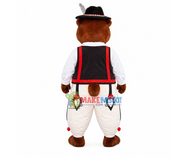 Mr Squirrel In Characteristic National Outfit Mascot Costume Mr Squirrel In Characteristic National Outfit Mascot Costume