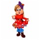 Freckled Girl In Dance Class Mascot Costume Freckled Girl In Dance Class Mascot Costume
