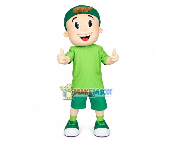 Meaningful Boy of Medical Product Manufacturer Mascot Costume Meaningful Boy of Medical Product Manufacturer Mascot Costume