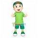 Meaningful Boy of Medical Product Manufacturer Mascot Costume Meaningful Boy of Medical Product Manufacturer Mascot Costume