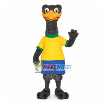 Nervous Grey Duck Player Mascot Costume