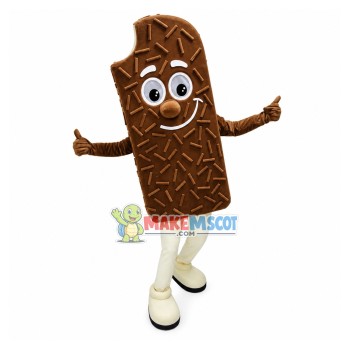 Delicious Chocolate Ice Cream Mascot Costume Delicious Chocolate Ice Cream Mascot Costume