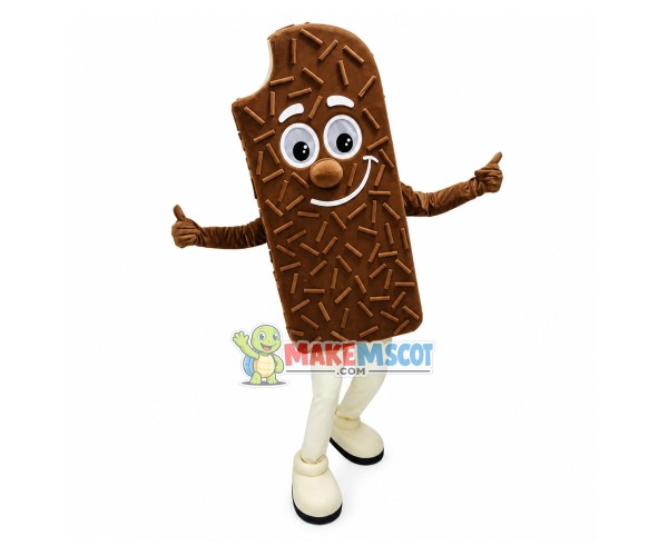 Delicious Chocolate Ice Cream Mascot Costume Delicious Chocolate Ice Cream Mascot Costume