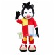 Tired Cat In Full Uniform Mascot Costume