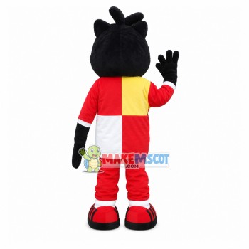 Tired Cat In Full Uniform Mascot Costume Tired Cat In Full Uniform Mascot Costume