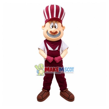 Experienced Pastry Chef In the Cafe Mascot Costume