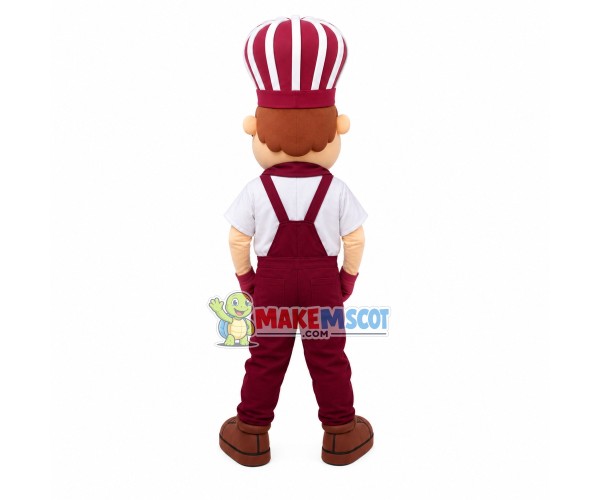 Experienced Pastry Chef In the Cafe Mascot Costume