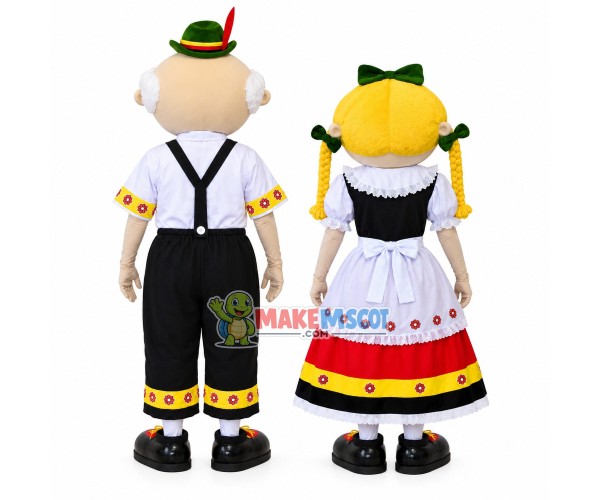 Scottish Dance Partner In Sync Mascot Costume Scottish Dance Partner In Sync Mascot Costume