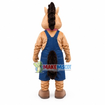 Handsome Vineyard Owner Horse Mascot Costume Handsome Vineyard Owner Horse Mascot Costume