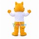 Fat Yellow Cat Chef Mascot Costume Fat Yellow Cat Chef Mascot Costume