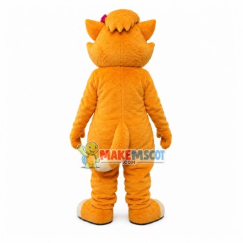 Commanded Yellow Fox Coach Mascot Costume