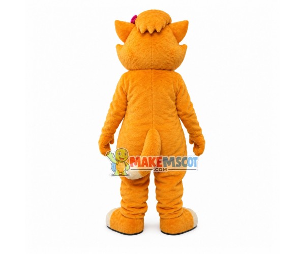 Commanded Yellow Fox Coach Mascot Costume Commanded Yellow Fox Coach Mascot Costume