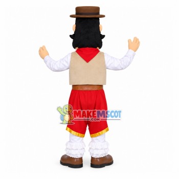 Kind Tavernkeeper In Lace Pants Mascot Costume Kind Tavernkeeper In Lace Pants Mascot Costume