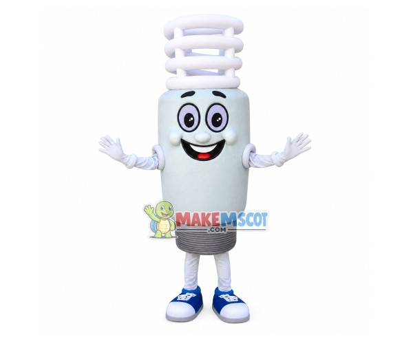 Threaded Energy-saving Bulb Mascot Costume