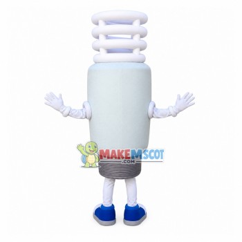 Threaded Energy-saving Bulb Mascot Costume Threaded Energy-saving Bulb Mascot Costume