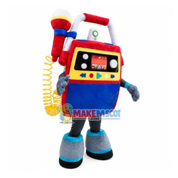 Separate Jukebox With Microphone Mascot Costume