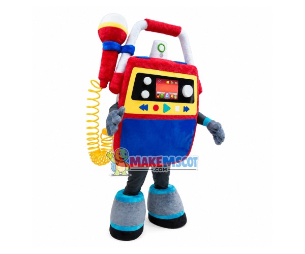Separate Jukebox With Microphone Mascot Costume Separate Jukebox With Microphone Mascot Costume