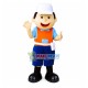 Recycle Bin Staff In Short Apron Mascot Costume