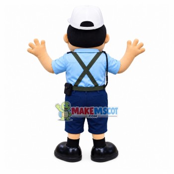 Commanding The Traffic Police Mascot Costume