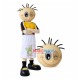 Winking Athlete Doll With Thinning Hair Mascot Costume Winking Athlete Doll With Thinning Hair Mascot Costume