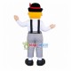 Perfectly Performing Old Theater Actor Mascot Costume Perfectly Performing Old Theater Actor Mascot Costume