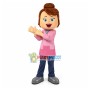 Plainly Dressed Rural Female Teacher Mascot Costume