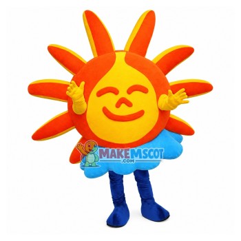 The Sun Above Clouds Cartoon Mascot Costume